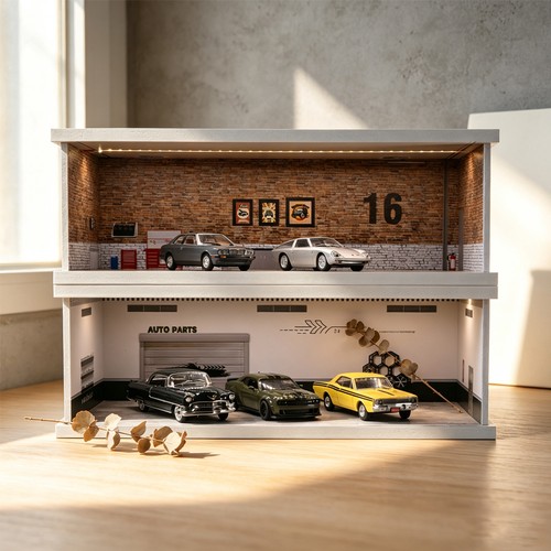 Diorama pressofuso garage - diorama,