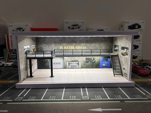 Diorama modello garage - diorama,