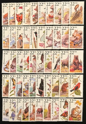1987 scott 2286 2335 - 1987, #2286-2335