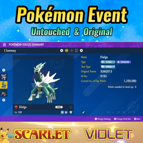 Dialga lucente evento - ✨dialga, 🟣evento