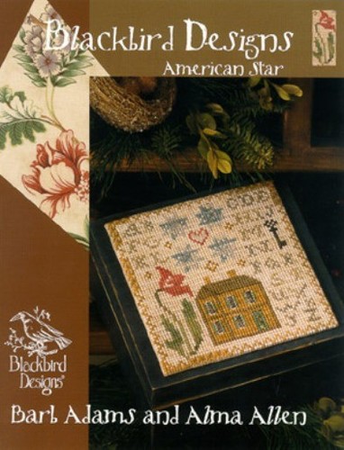 American star cross stitch - cross,