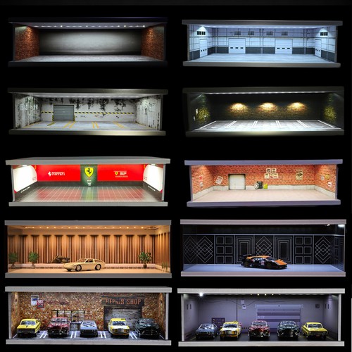 Diorama pressofuso garage - diorama,