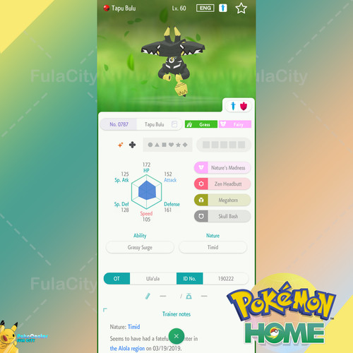 Shiny tapu bulu - ✨, 🟢evento
