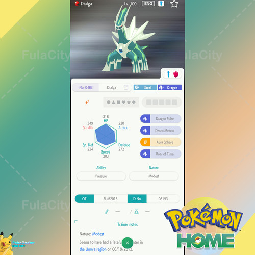 Shiny dialga evento - shiny, 🟢evento