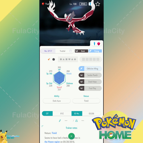 Shiny yveltal evento - shiny, 🟢evento